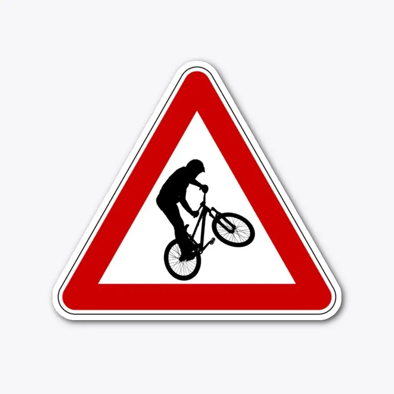 Biker Road Sign