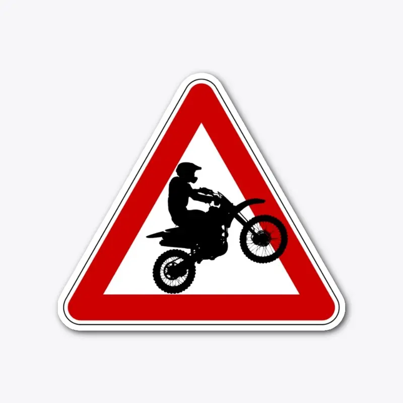 Biker Road Sign